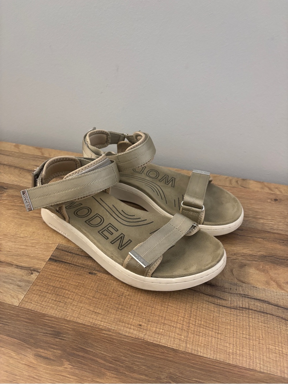 Woden Line Sport Sandals Shoes Tan Women's